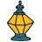 Oil lamp icon